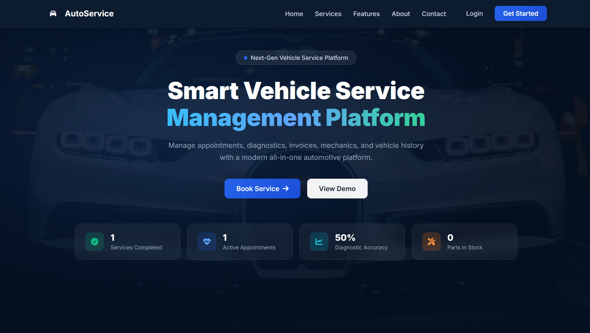 AutoServis Platform